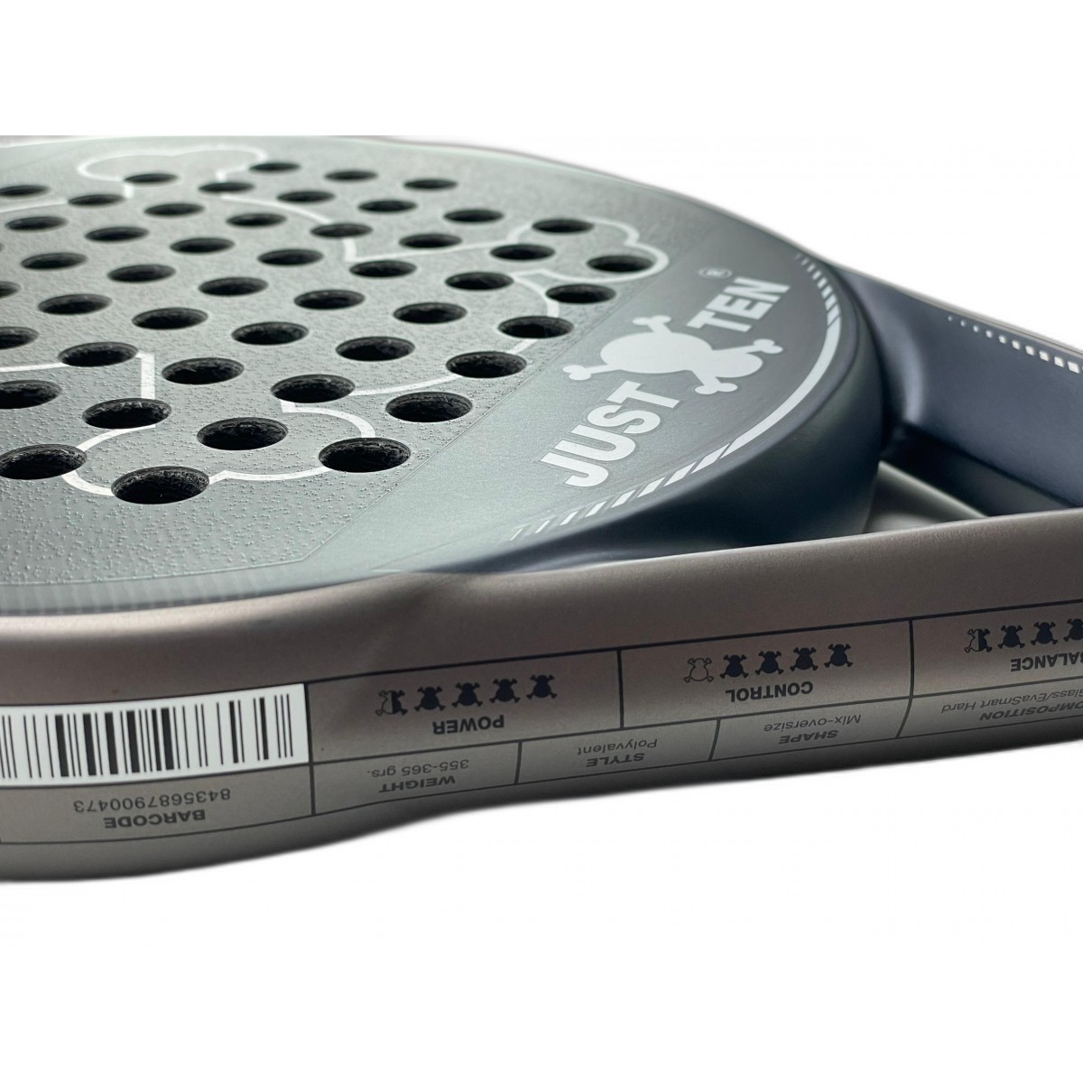 BLACK Comfortable Padel Racket | Just Ten Padel