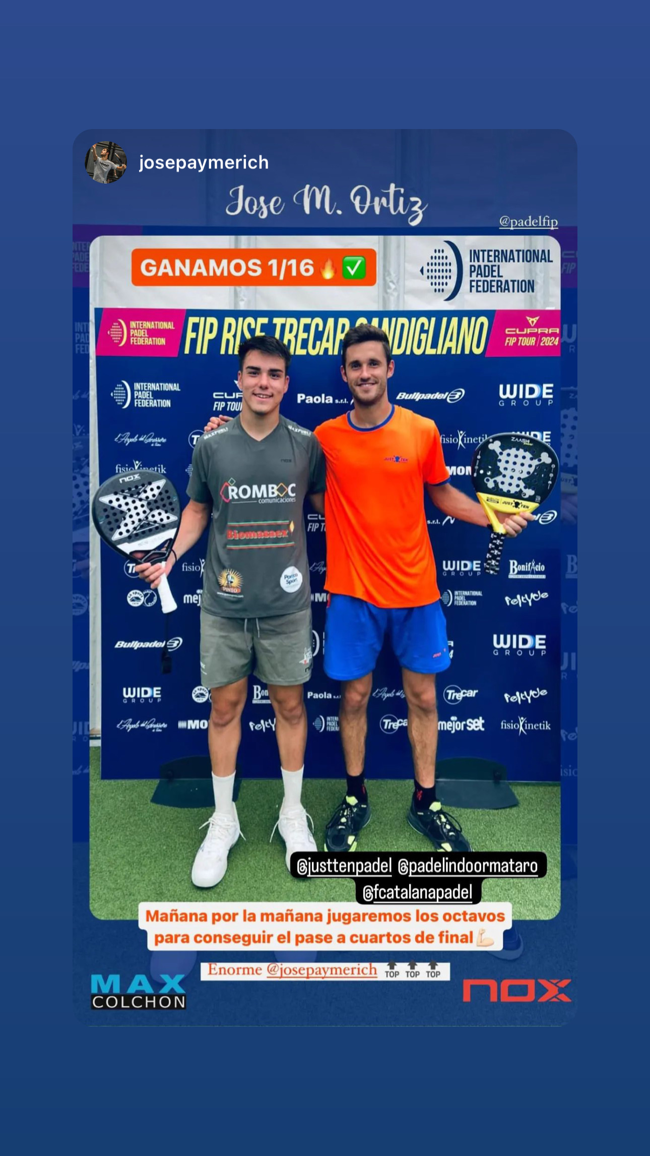 Just Ten Padel en Instagram