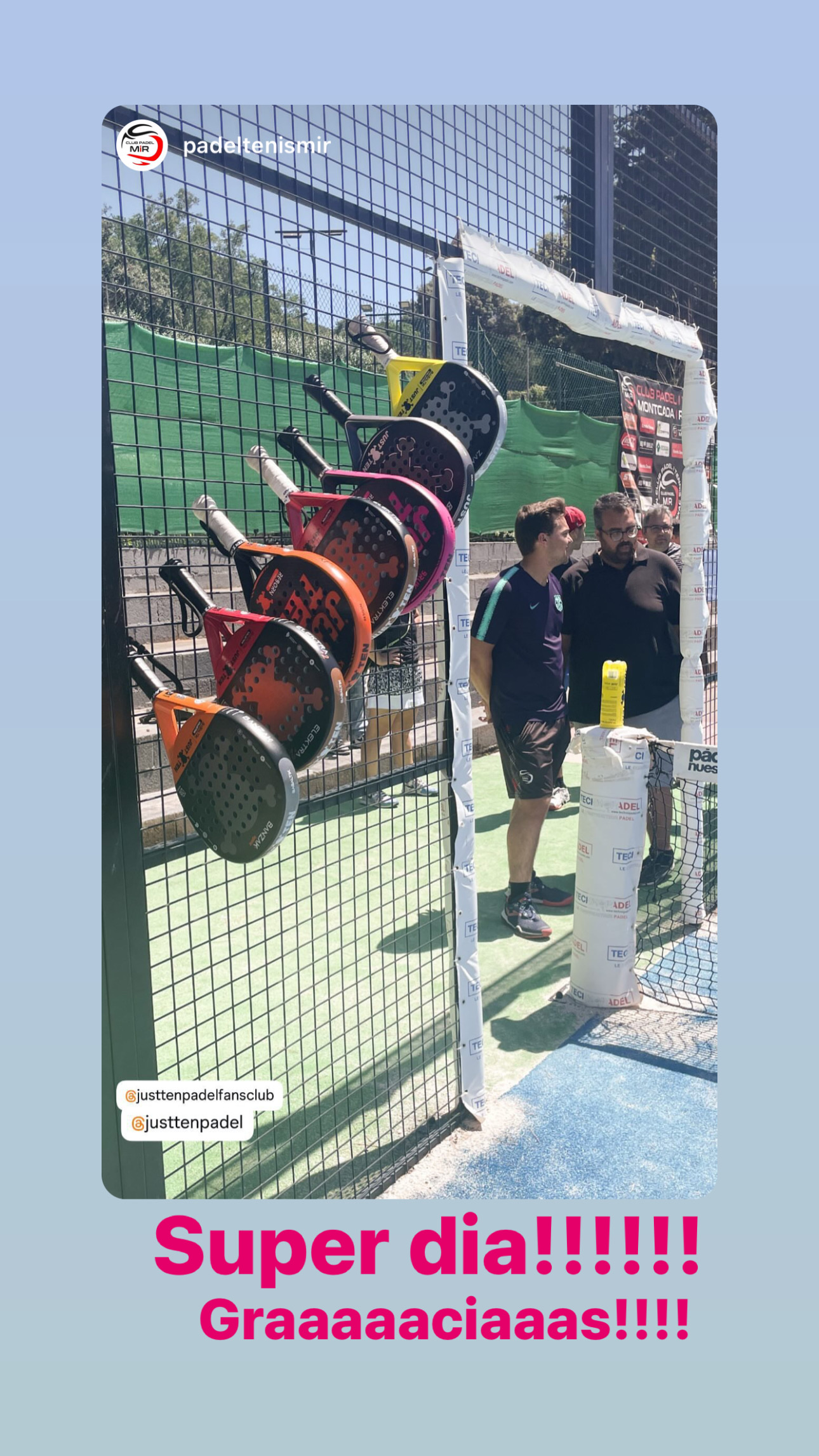 Just Ten Padel en Instagram