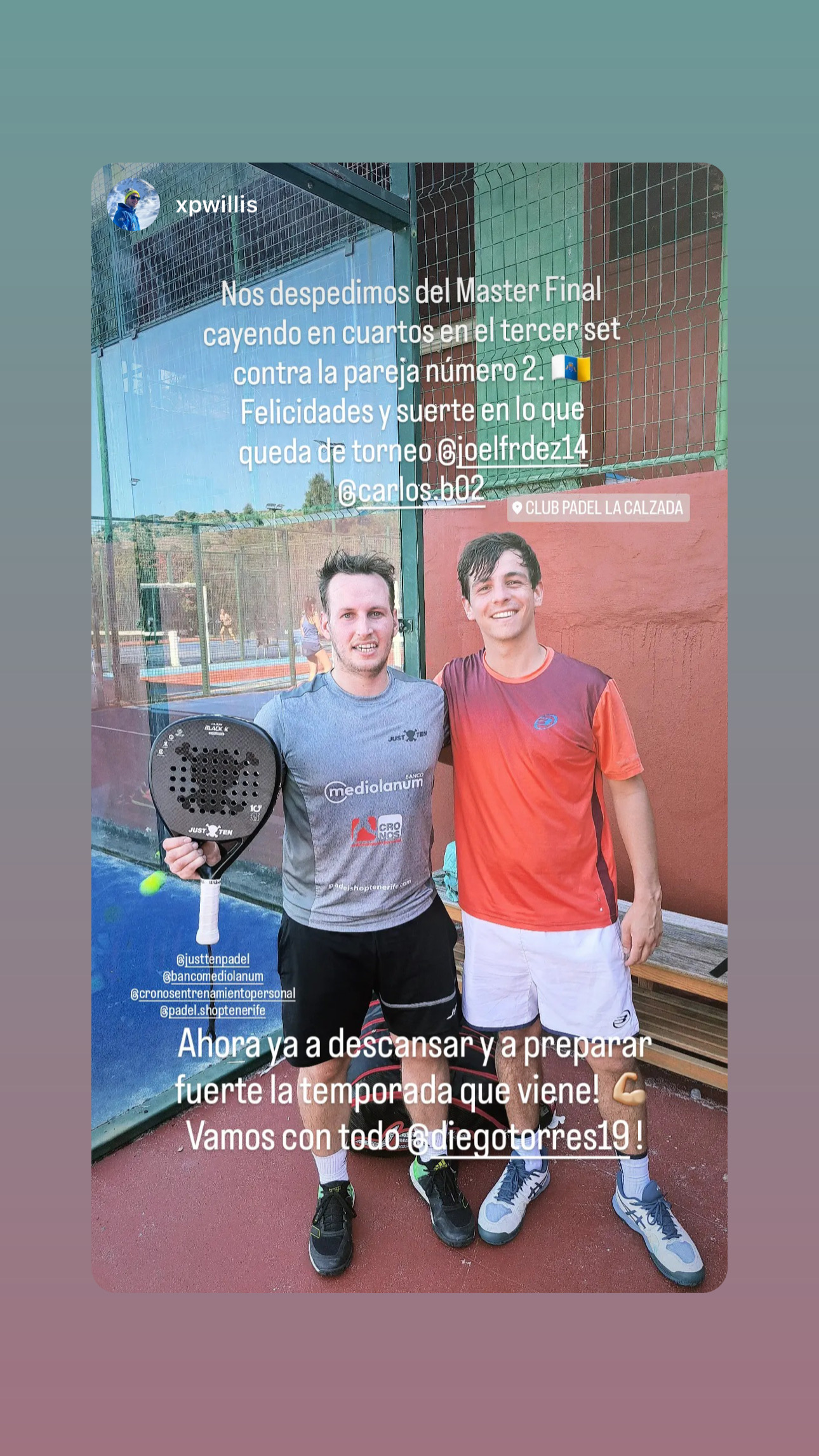 Just Ten Padel en Instagram