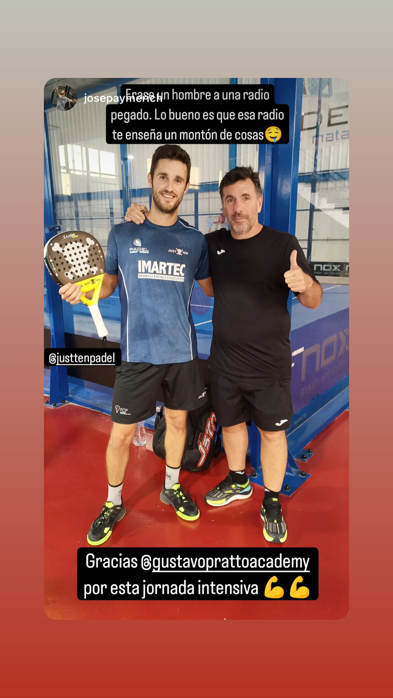Just Ten Padel en Instagram